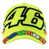 VR46 Cap Stripes 305028 neon gelb