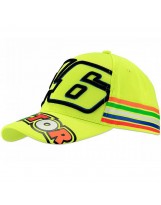 VR46 Cap Stripes 305028 Jaune Fluo