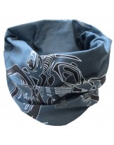 Necktube Blau Weiss Schwarz