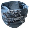 Necktube (Protège cou) Bleu Blanc Noir