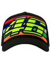 VR46 Cap Stripes 350204 schwarz