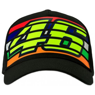 VR46 Cap Stripes 350204 schwarz