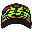 VR46 Cap Stripes 350204 Noir