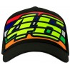 VR46 Cap Stripes 350204 Noir