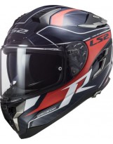 FF327 Challenger Grid Carbon Bleu Rouge
