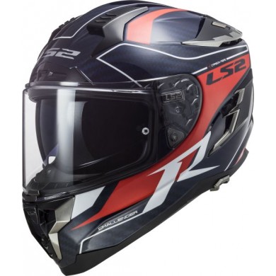 FF327 Challenger Grid Carbon Bleu Rouge