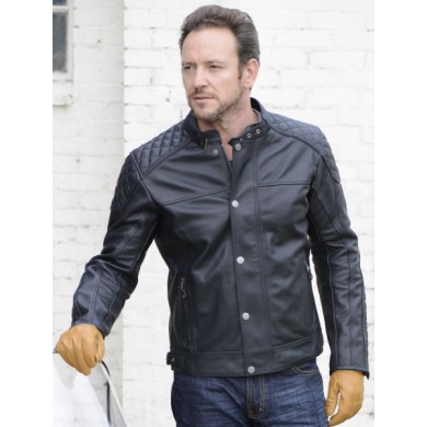 Hampton Leather Jacket Noir