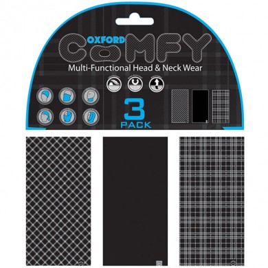 Comfy Black&White Tartan 3-Pack Comfy Black&White Tartan 3-Pack