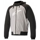 Chrome Sport Hoodie Grau Schwarz