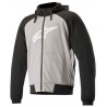Chrome Sport Hoodie Grau Schwarz