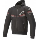 Sektor V2 Tech Hoodie Schwarz Hellrot