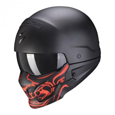 Exo Combat Evo Samurai Mattschwarz-Rot