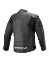 Faster V2 Leather Jacket Schwarz