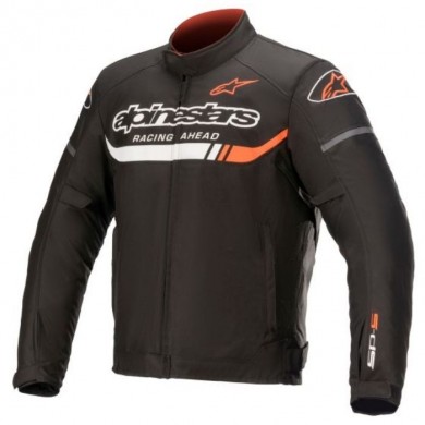 T-SP S Ignition WP Jacket Noir Blanc Rouge Fluo