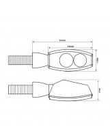 LED-Blinker Peak Schwarz