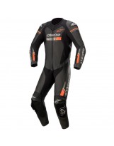 GP Force V2 Leather Suit 1 PC Schwarz Rot Fluo