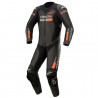 GP Force V2 Leather Suit 1 PC Schwarz Rot Fluo